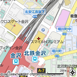 金沢フォーラス４Ｆレイジーブルー周辺の地図