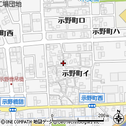 石川県金沢市示野町イ55周辺の地図