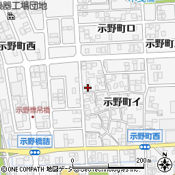 石川県金沢市示野町イ52周辺の地図