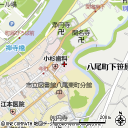 富山県富山市八尾町今町周辺の地図