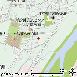 長野県長野市篠ノ井杵淵中村周辺の地図