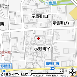 石川県金沢市示野町イ103周辺の地図