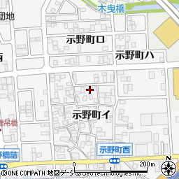 石川県金沢市示野町イ102周辺の地図