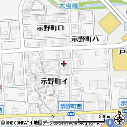 石川県金沢市示野町イ99周辺の地図