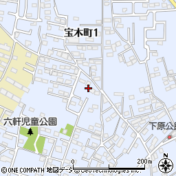栃木県宇都宮市宝木町1丁目77周辺の地図