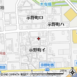 石川県金沢市示野町イ101周辺の地図