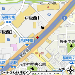 石川県金沢市示野中町イ周辺の地図