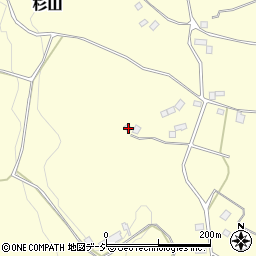 栃木県芳賀郡市貝町杉山1365周辺の地図