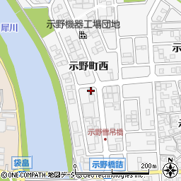 石川県金沢市示野町西37周辺の地図
