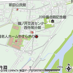 長野県長野市篠ノ井杵淵217周辺の地図