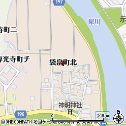 石川県金沢市袋畠町北周辺の地図