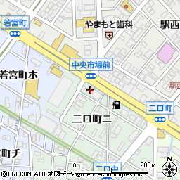 大杉屋ふとん店　金沢工場周辺の地図