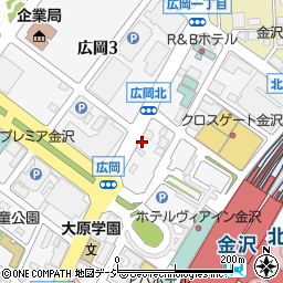 名鉄協商金沢駅西口前駐車場周辺の地図