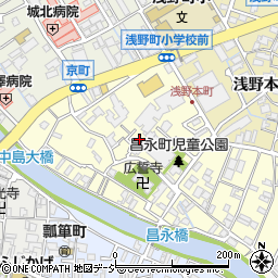 石川県金沢市昌永町周辺の地図