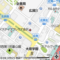 株式会社フェローズ　金沢支社周辺の地図