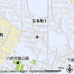 栃木県宇都宮市宝木町1丁目80-34周辺の地図