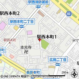 石川県金沢市駅西本町1丁目周辺の地図