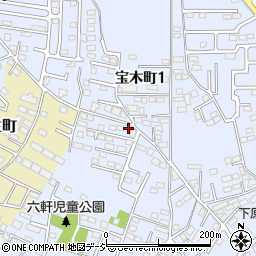 栃木県宇都宮市宝木町1丁目80-7周辺の地図