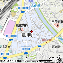 石川県金沢市堀川町周辺の地図