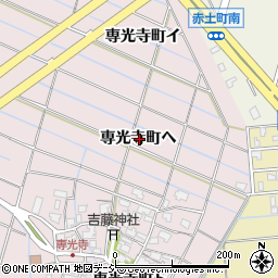 石川県金沢市専光寺町ヘ周辺の地図