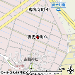 石川県金沢市専光寺町（ヘ）周辺の地図