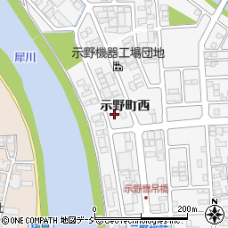石川県金沢市示野町西62-2周辺の地図