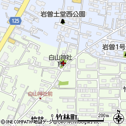 竹林町上公民館周辺の地図
