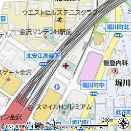 ホテルウィングインターナショナルプレミアム金沢駅前周辺の地図