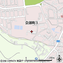 会瀬配水場周辺の地図