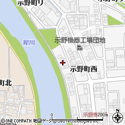 石川県金沢市示野町西23周辺の地図