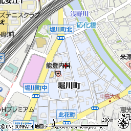 石川県金沢市堀川町23-34周辺の地図