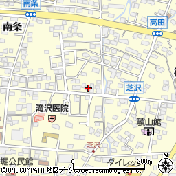 長野県長野市篠ノ井布施高田芝沢672周辺の地図