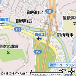 東長江周辺の地図