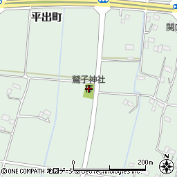 鷲子神社周辺の地図