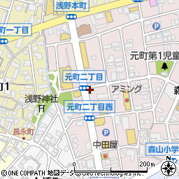 トヨタレンタリース石川金沢元町店周辺の地図