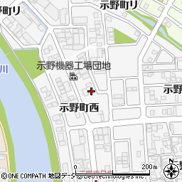 石川県金沢市示野町西80周辺の地図
