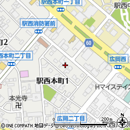 石川県金沢市駅西本町1丁目12周辺の地図