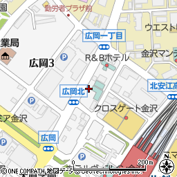 Ｊネットレンタカー金沢駅西口店周辺の地図