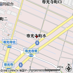 石川県金沢市専光寺町ホ周辺の地図