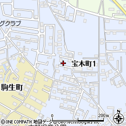 栃木県宇都宮市宝木町1丁目86周辺の地図