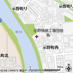 石川県金沢市示野町西26周辺の地図