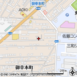 栃木県宇都宮市御幸本町周辺の地図