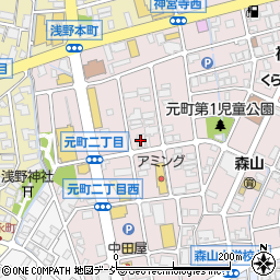 サーティワンアイスクリーム金沢元町店周辺の地図