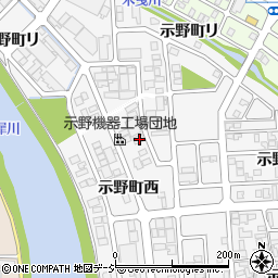 石川県金沢市示野町西88周辺の地図