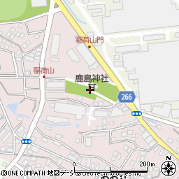 会瀬鹿島神社周辺の地図