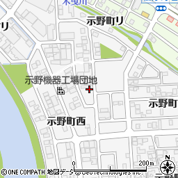石川県金沢市示野町西97-2周辺の地図
