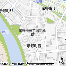 石川県金沢市示野町西84周辺の地図