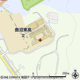 栃木県立鹿沼東高等学校周辺の地図