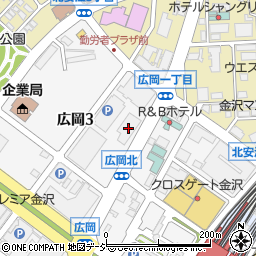 セブンイレブンハートインＪＲ金沢駅西ＮＫビル店周辺の地図