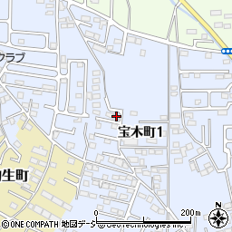 栃木県宇都宮市宝木町1丁目86-27周辺の地図